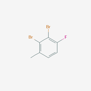 molecular formula C7H5Br2F B7900744 2,3-Dibromo-1-fluoro-4-methylbenzene 