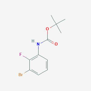 molecular formula C11H13BrFNO2 B7900757 Tert-butyl (3-bromo-2-fluorophenyl)carbamate 