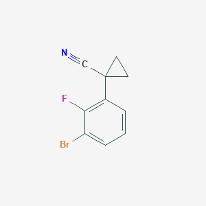 1-(3-Bromo-2-fluorophenyl)cyclopropane-1-carbonitrile