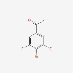 molecular formula C8H5BrF2O B7900775 1-(4-Bromo-3,5-difluorophenyl)ethanone 