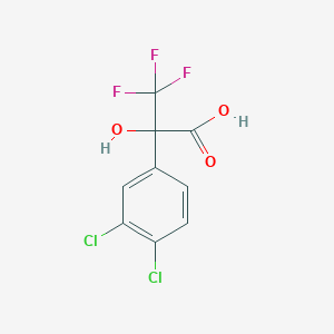 molecular formula C9H5Cl2F3O3 B7900783 2-(3,4-Dichlorophenyl)-3,3,3-trifluoro-2-hydroxypropionic acid 