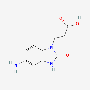 3-(5-amino-2-oxo-3H-benzimidazol-1-yl)propanoic acid