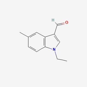 molecular formula C12H13NO B7900855 1-Ethyl-5-methyl-1H-indole-3-carbaldehyde 