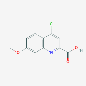 molecular formula C11H8ClNO3 B7900895 4-Chloro-7-methoxyquinoline-2-carboxylic acid 