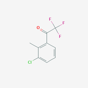 molecular formula C9H6ClF3O B7900912 3'-Chloro-2'-methyl-2,2,2-trifluoroacetophenone 