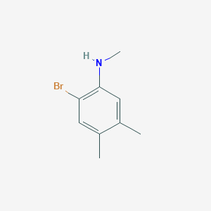 molecular formula C9H12BrN B7900934 (2-Bromo-4,5-dimethyl-phenyl)-methyl-amine 