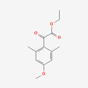 molecular formula C13H16O4 B7900972 Ethyl 2-(4-methoxy-2,6-dimethylphenyl)-2-oxoacetate 