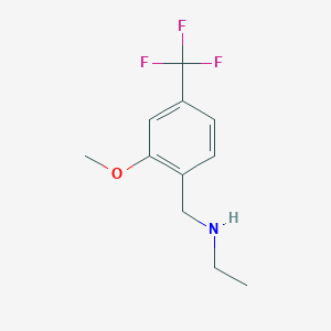 N-(2-Methoxy-4-(trifluoromethyl)benzyl)ethanamine