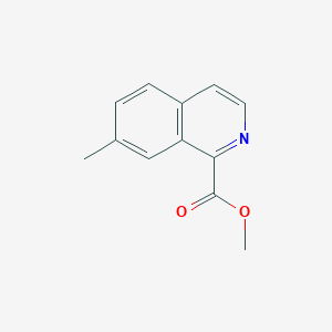 molecular formula C12H11NO2 B7901023 Methyl 7-methylisoquinoline-1-carboxylate 