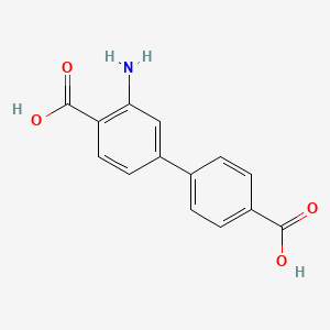 molecular formula C14H11NO4 B7901104 3-氨基-[1,1'-联苯]-4,4'-二羧酸 