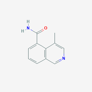 molecular formula C11H10N2O B7901129 4-Methylisoquinoline-5-carboxamide 