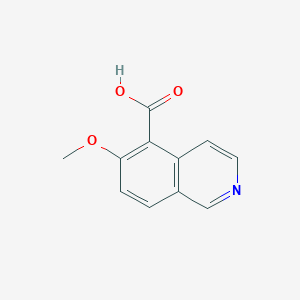 molecular formula C11H9NO3 B7901135 6-Methoxyisoquinoline-5-carboxylic acid 