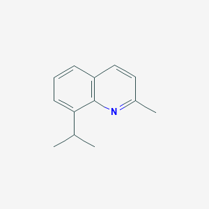 Quinoline, 2-methyl-8-(1-methylethyl)-