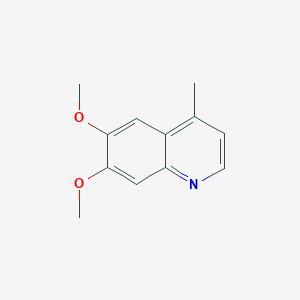 molecular formula C12H13NO2 B7901174 6,7-Dimethoxy-4-methylquinoline 