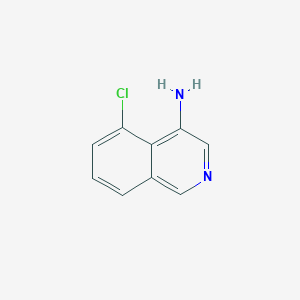 molecular formula C9H7ClN2 B7901192 5-Chloroisoquinolin-4-amine 