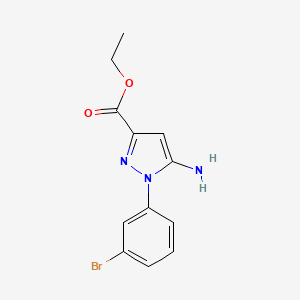 Ethyl 5-amino-1-(3-bromophenyl)pyrazole-3-carboxylate