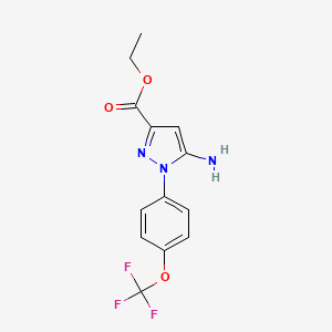 Ethyl 5-amino-1-[4-(trifluoromethoxy)phenyl]pyrazole-3-carboxylate