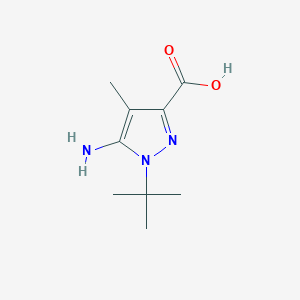 5-Amino-1-tert-butyl-4-methylpyrazole-3-carboxylic acid