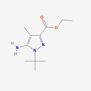 5-Amino-1-tert-butyl-4-methyl-1H-pyrazole-3-carboxylic acid ethyl ester