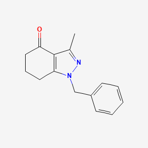 molecular formula C15H16N2O B7901252 1-benzyl-3-methyl-6,7-dihydro-5H-indazol-4-one 