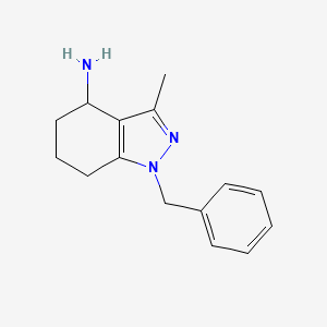 molecular formula C15H19N3 B7901277 1-benzyl-3-methyl-4,5,6,7-tetrahydro-1H-indazol-4-amine 
