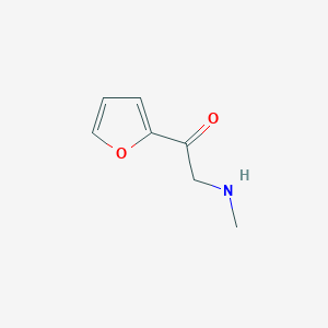 molecular formula C7H9NO2 B7901324 1-Furan-2-yl-2-methylamino-ethanone 