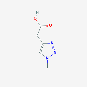 molecular formula C5H7N3O2 B7901341 2-(1-Methyl-1H-1,2,3-triazol-4-yl)acetic acid 