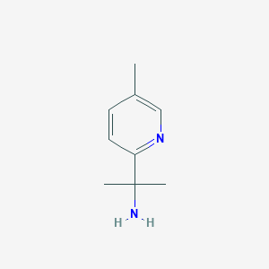 molecular formula C9H14N2 B7901355 2-(5-Methylpyridin-2-yl)propan-2-amine 