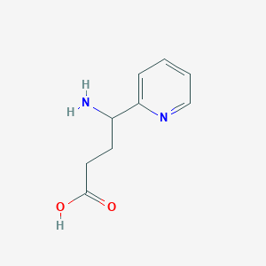 molecular formula C9H12N2O2 B7901365 4-Amino-4-(pyridin-2-yl)butanoic acid 