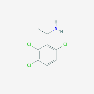 molecular formula C8H8Cl3N B7901398 1-(2,3,6-Trichlorophenyl)ethan-1-amine 