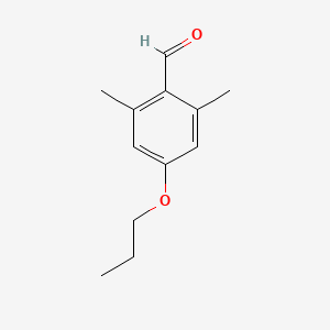 molecular formula C12H16O2 B7901426 2,6-Dimethyl-4-propoxybenzaldehyde 
