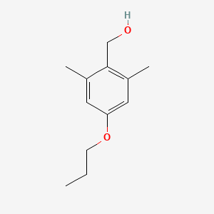 molecular formula C12H18O2 B7901429 2,6-Dimethyl-4-n-propoxybenzyl alcohol 