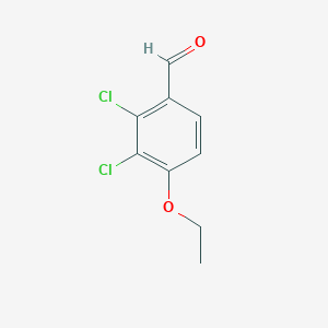 molecular formula C9H8Cl2O2 B7901437 2,3-Dichloro-4-ethoxybenzaldehyde 