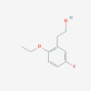 molecular formula C10H13FO2 B7901448 2-Ethoxy-5-fluorophenethyl alcohol 