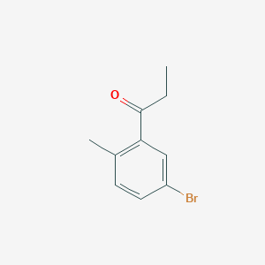 molecular formula C10H11BrO B7901465 1-(5-Bromo-2-methylphenyl)propan-1-one 