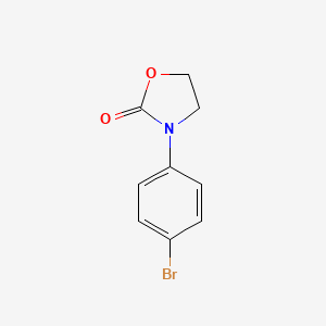 molecular formula C9H8BrNO2 B7901469 3-(4-Bromophenyl)oxazolidine-2-one 