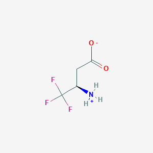(3R)-3-azaniumyl-4,4,4-trifluorobutanoate