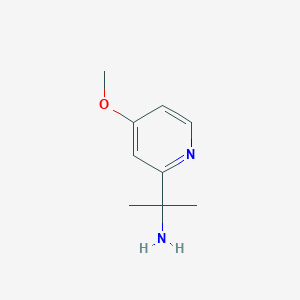 molecular formula C9H14N2O B7901511 2-(4-Methoxypyridin-2-yl)propan-2-amine 