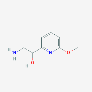 molecular formula C8H12N2O2 B7901514 2-Amino-1-(6-methoxypyridin-2-YL)ethan-1-OL 