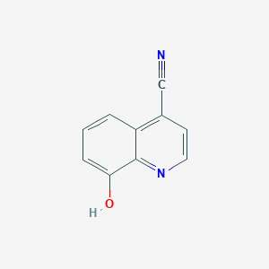 molecular formula C10H6N2O B7901528 8-Hydroxyquinoline-4-carbonitrile 