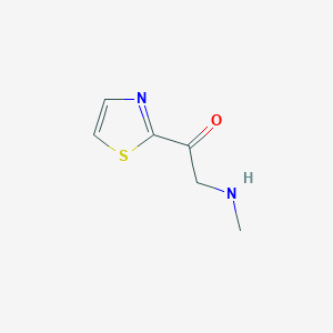 molecular formula C6H8N2OS B7901551 2-Methylamino-1-thiazol-2-yl-ethanone 