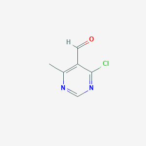 molecular formula C6H5ClN2O B7901558 4-Chloro-6-methylpyrimidine-5-carbaldehyde 
