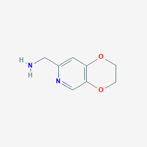 molecular formula C8H10N2O2 B7901571 1-(2,3-Dihydro[1,4]dioxino[2,3-c]pyridin-7-yl)methanamine 