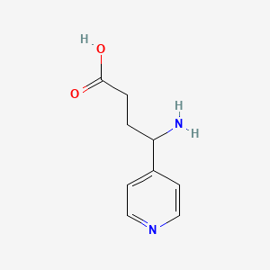 molecular formula C9H12N2O2 B7901598 4-Amino-4-pyridin-4-yl-butyric acid 