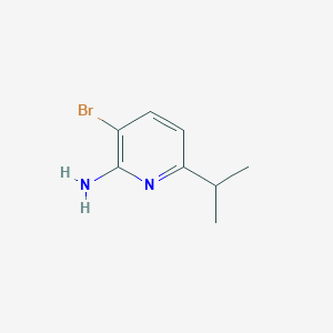 molecular formula C8H11BrN2 B7901629 3-Bromo-6-isopropyl-pyridin-2-amine 
