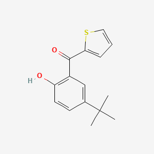 molecular formula C15H16O2S B7901675 (5-Tert-butyl-2-hydroxyphenyl)-thiophen-2-ylmethanone 