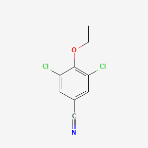 molecular formula C9H7Cl2NO B7901680 3,5-Dichloro-4-ethoxybenzonitrile 
