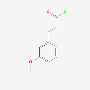 molecular formula C10H11ClO2 B7901700 3-(3-Methoxyphenyl)propanoyl chloride 