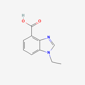 molecular formula C10H10N2O2 B7901768 1-ethyl-1H-1,3-benzodiazole-4-carboxylic acid 