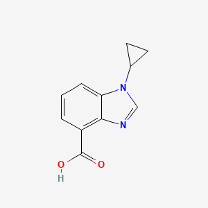 1-cyclopropyl-1H-1,3-benzodiazole-4-carboxylic acid